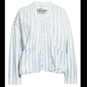 NWT Freecity Saint Tropez Sailor Stripe Jacket sz S